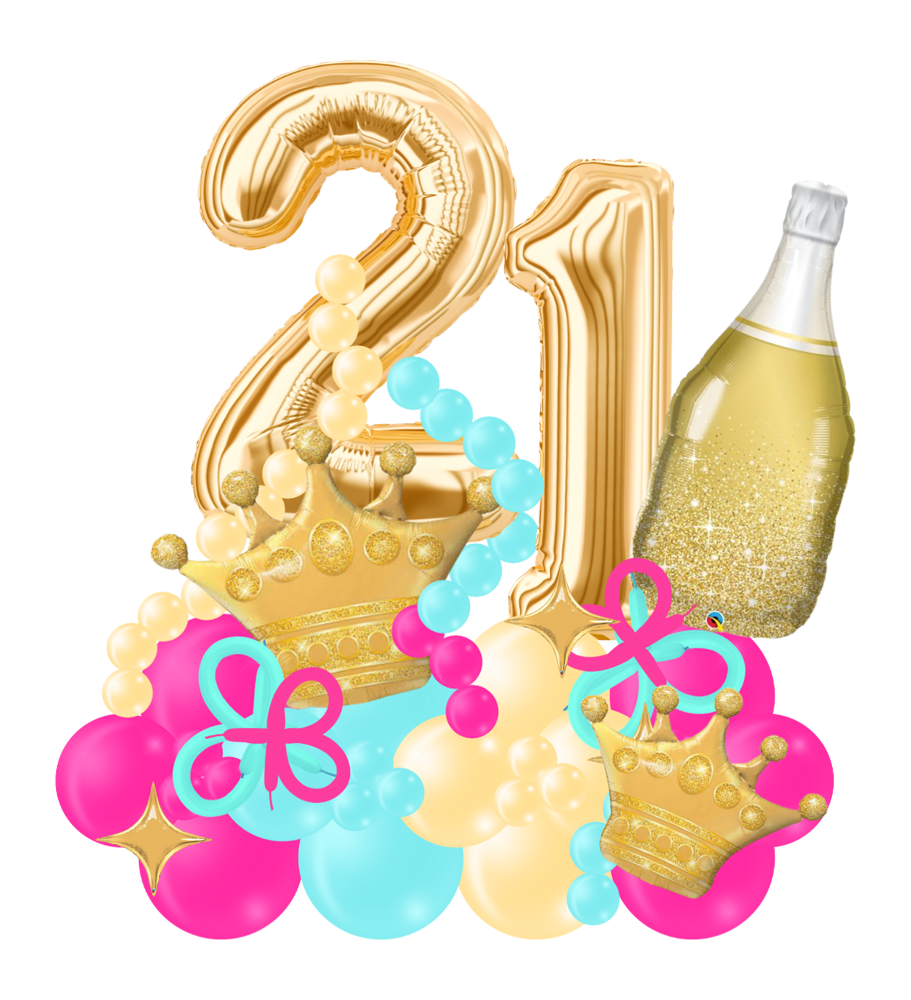 Giant Double Number Balloonagram